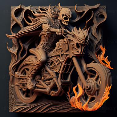 3D model st ghost rider (STL)